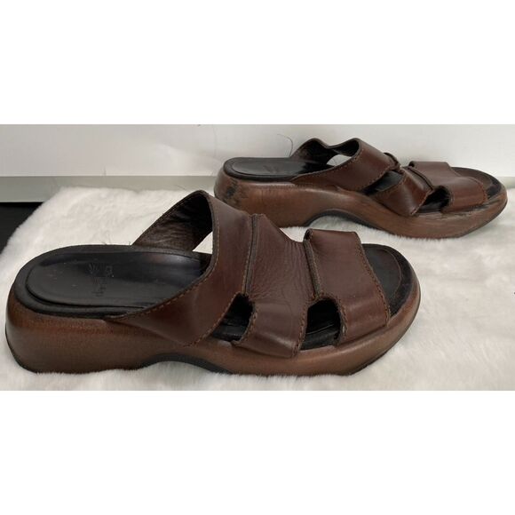 Dansko Brown Leather Women's Summer Sandal Size 5.5 Pre-Owned - Picture 3 of 13